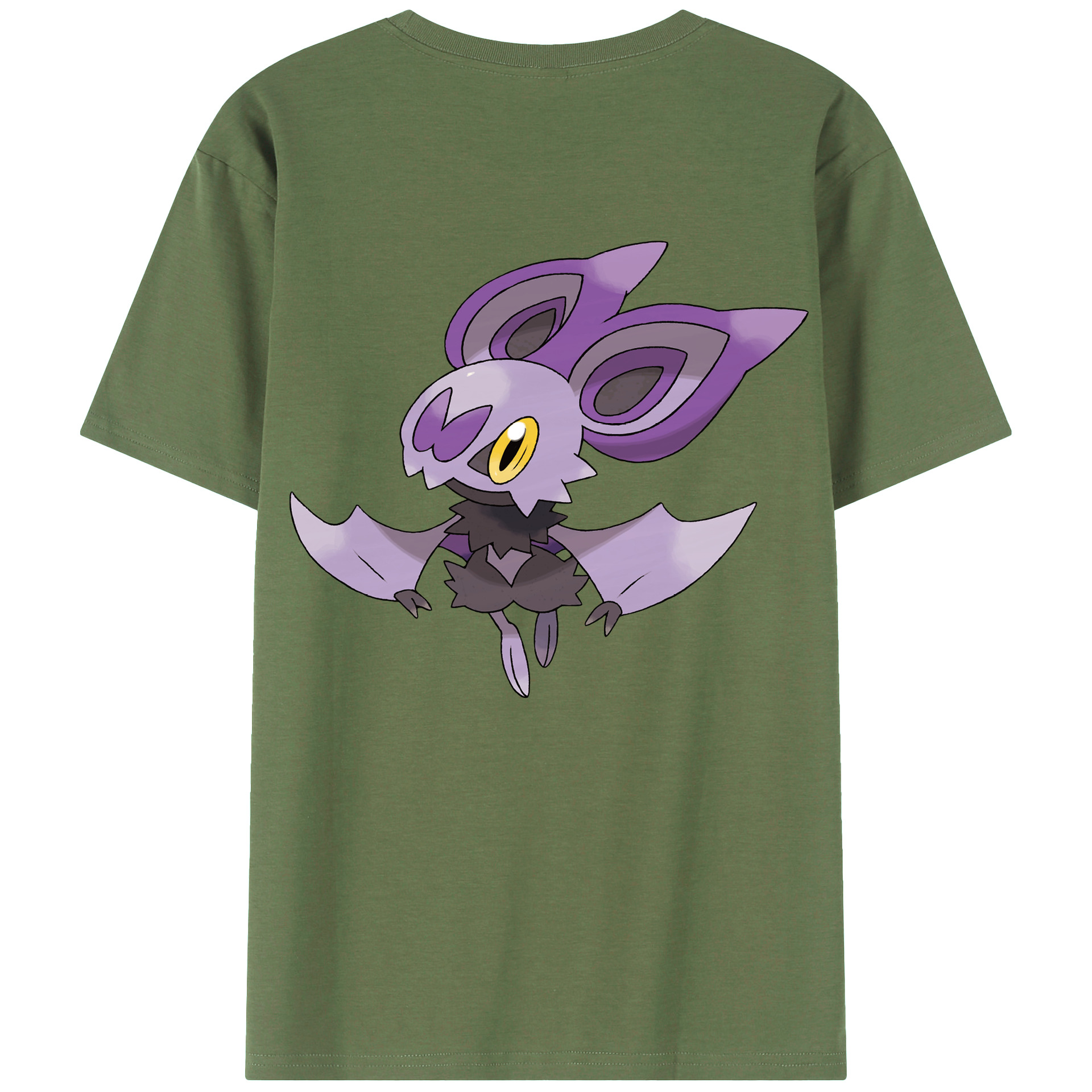 （画像用） ポケットモンスター Pokémon 綿100％ メンズ半袖Tシャツ（バックプリント） 通気性